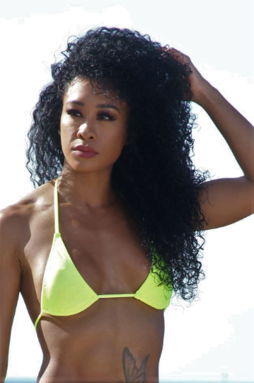 Neon Yellow Halter Bikini Top Stage Or Beach Top