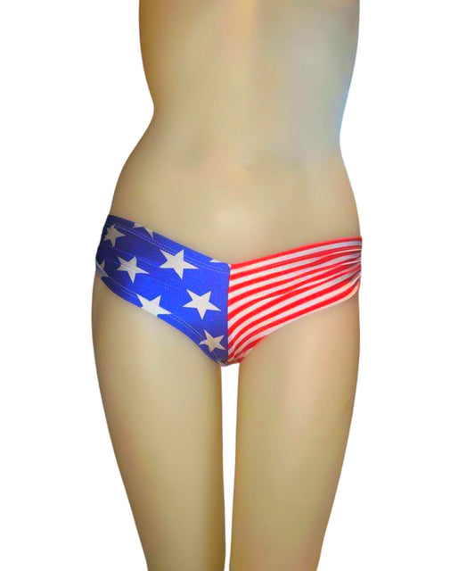 Stars An Stripes Scrunch Booty Short Patriotic Collection
