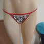 Cat Print Mini Low Rise Scrunch Thong Stage Legal