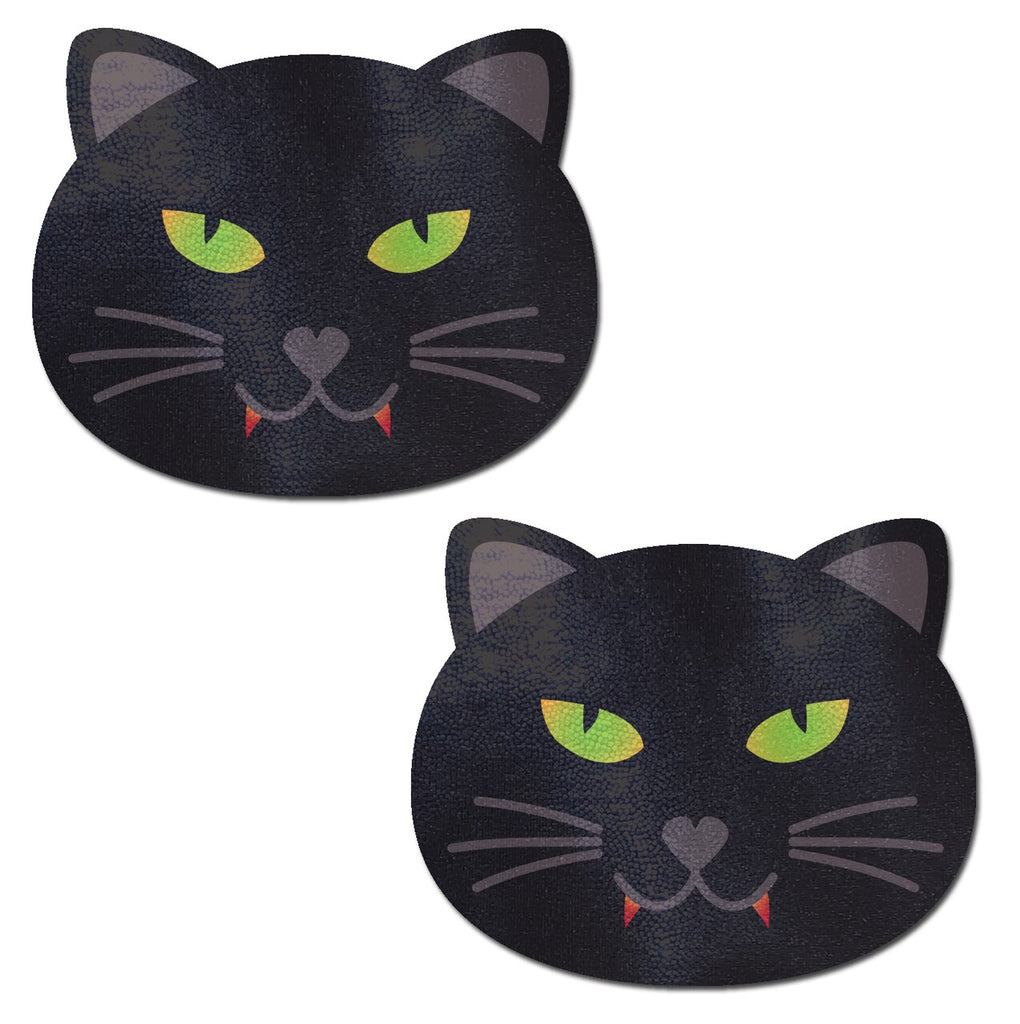 Black Vampire Halloween Kitty Cat Nipple Covers