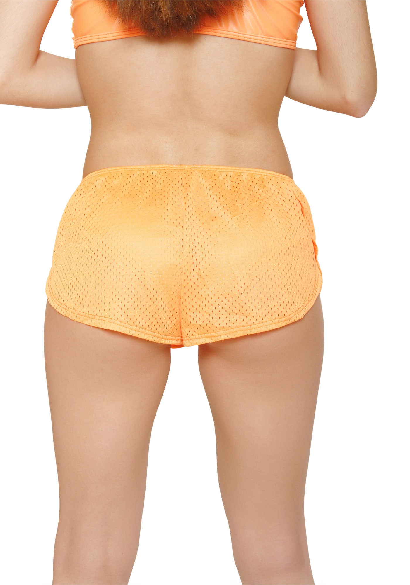 Orange Beach Shorts Bikini Bottom Cover Up-Resort Wear
