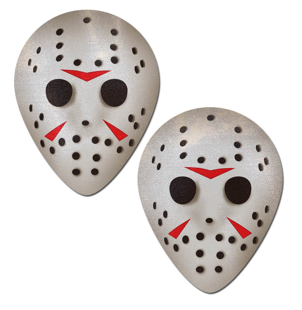 Scary Halloween Hockey Mask Nipple Covers