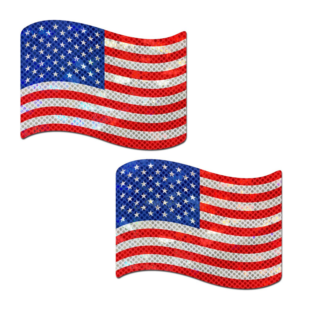 American USA Stars & Stripes Old Glory Nipple Pasties