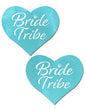 Tiffany Blue 'Bride' Heart Nipple Pasties